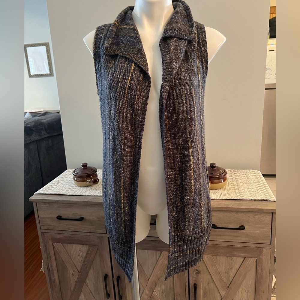 Cato like new sleeveless tunic sweater cardigan